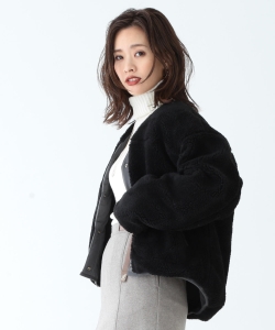 B:MING by BEAMS / リバーシブル ボアショートブルゾン 18AW