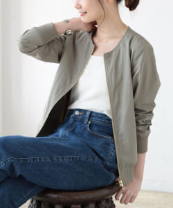 B:MING by BEAMS / ノーカラー ジップ ブルゾン
