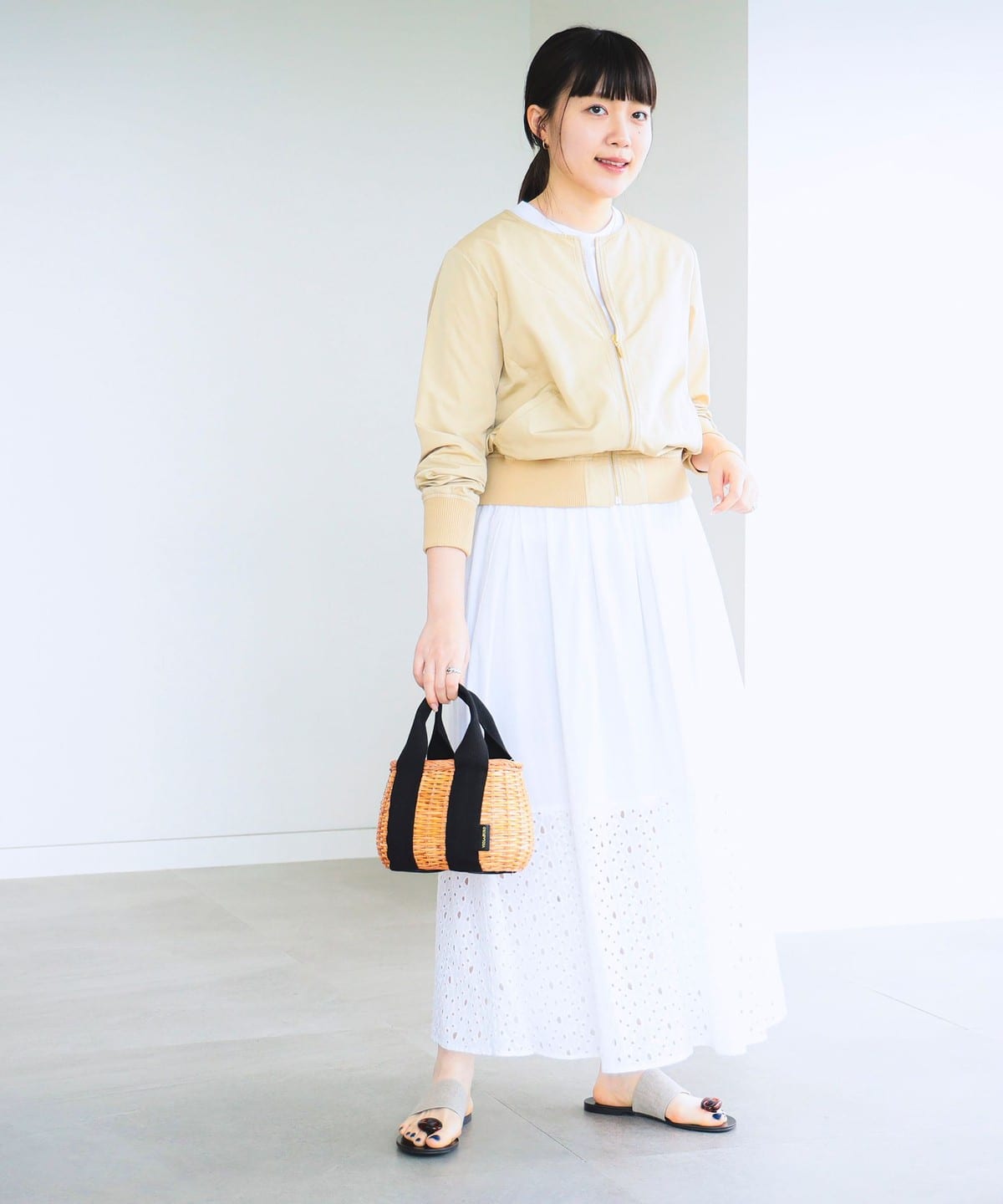 B:MING by BEAMS（ビーミング by ビームス）撥水 ノーカラー ブルゾン