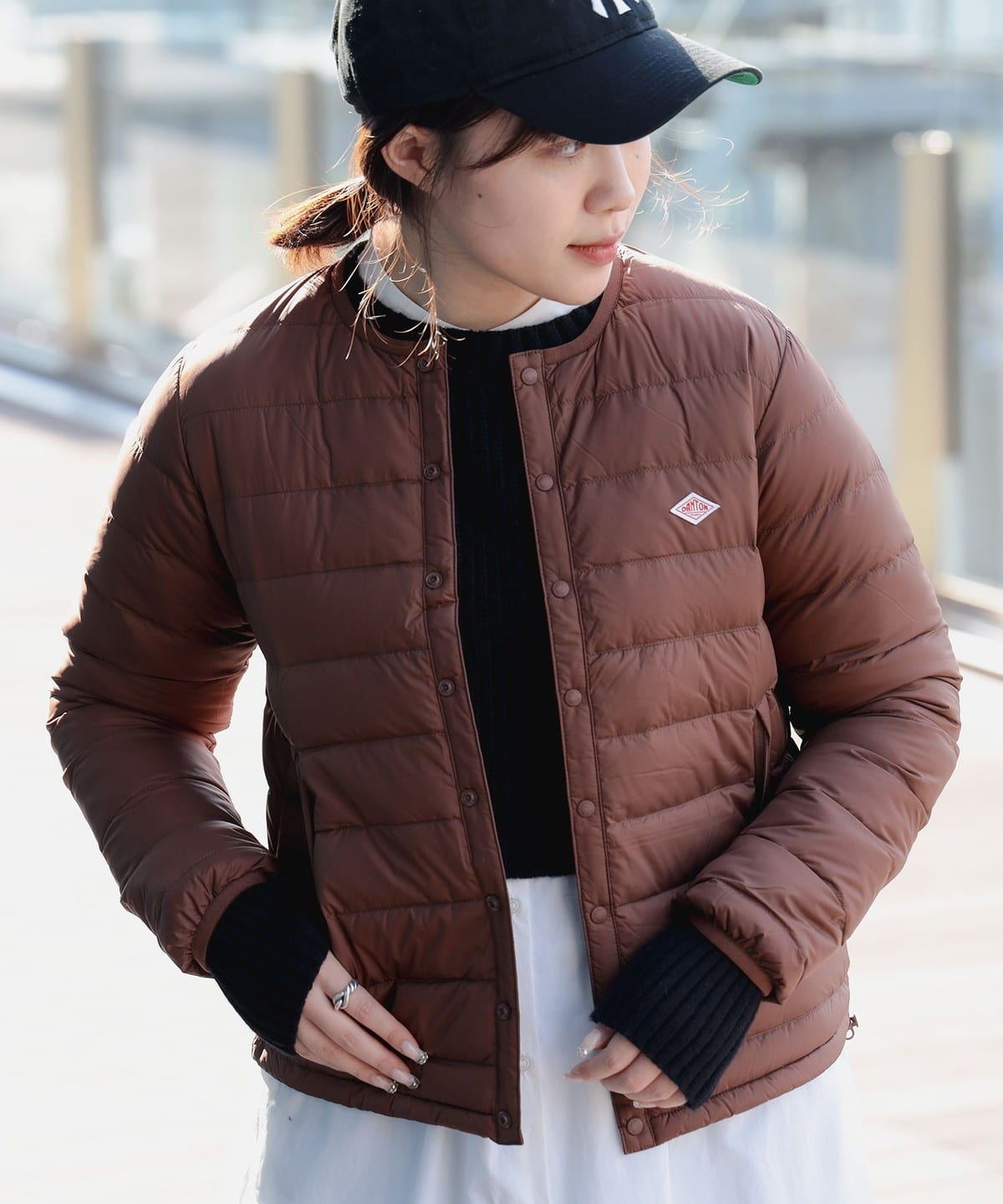 DANTON ダントン / インナー ダウン ジャケット 24FW(XS M) ブルゾン WOMEN BROWN XS DANTON ダントン / インナー ダウン ジャケット 24FW(XS M) ブルゾン WOMEN BROWN XS