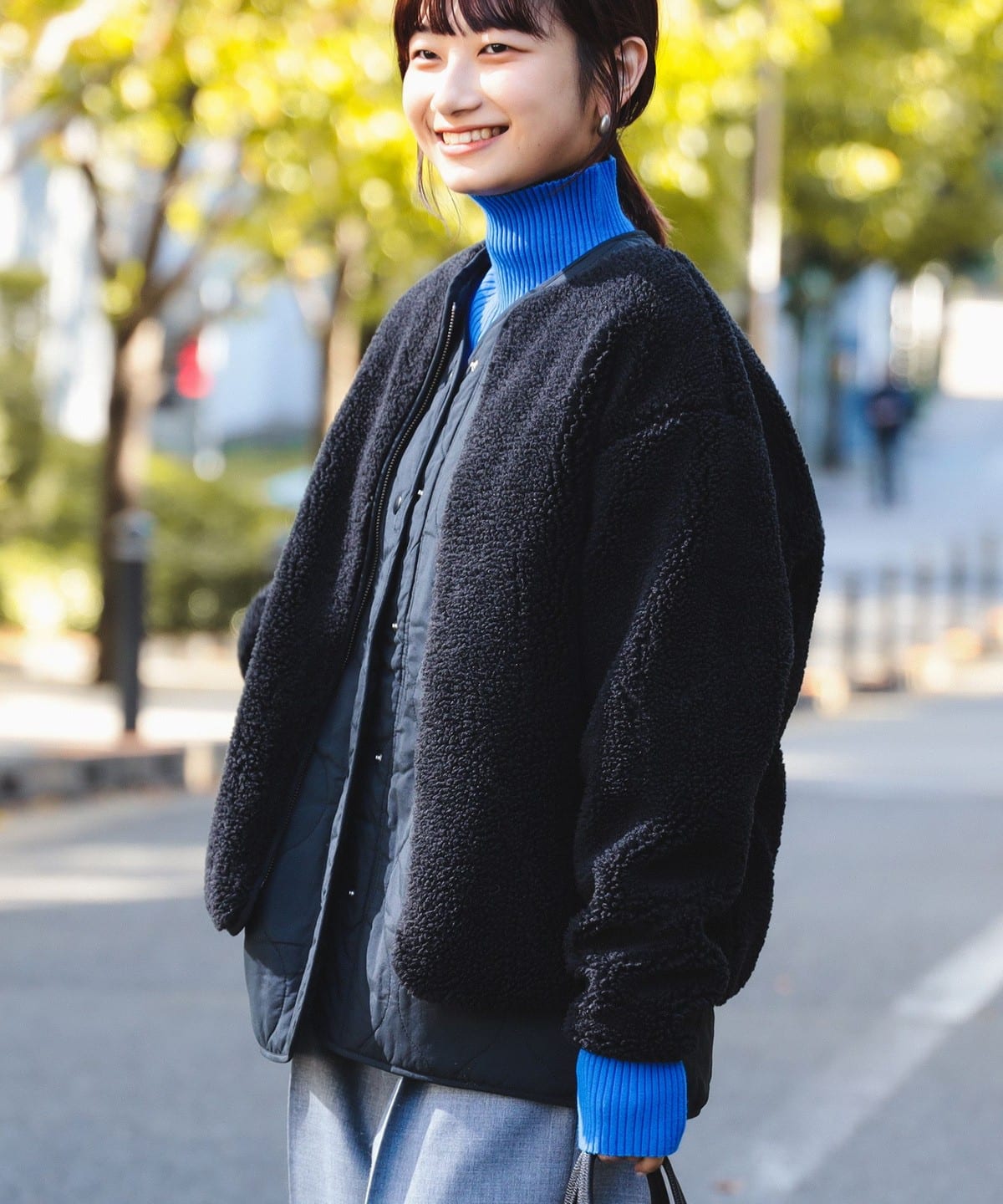 B:MING by BEAMS（ビーミング by ビームス）キルトベスト × ボア