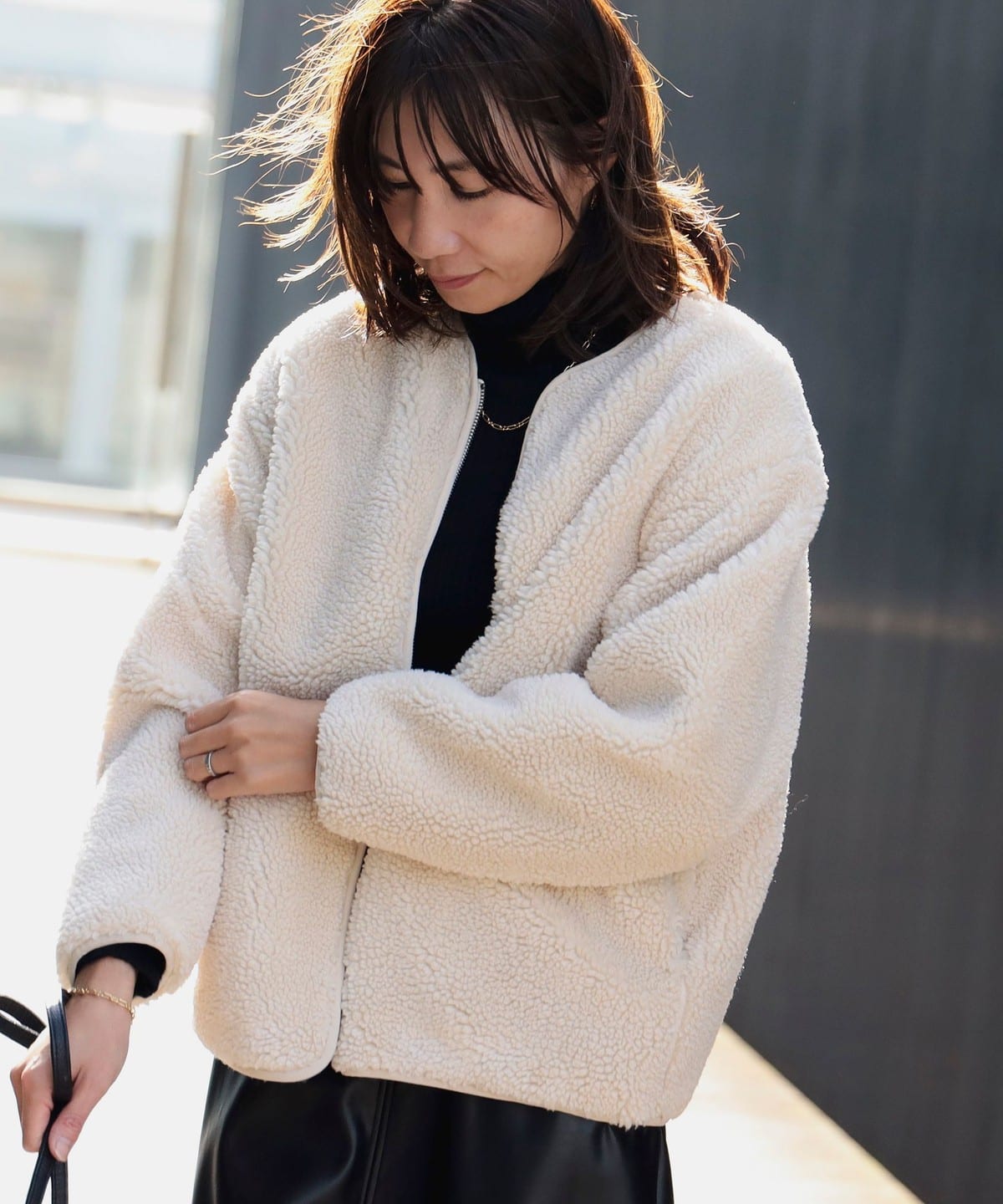 B:MING by BEAMS（ビーミング by ビームス）キルトベスト × ボア