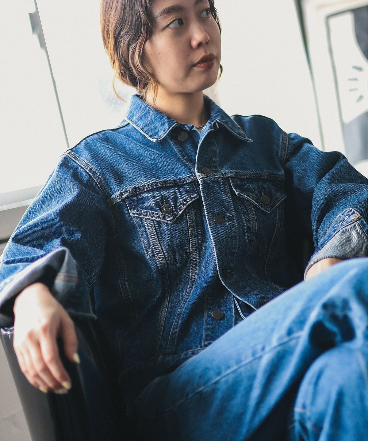 ambiance / Denim Jacket ブルゾン WOMEN INDIGO M ambiance / Denim Jacket ブルゾン WOMEN INDIGO M