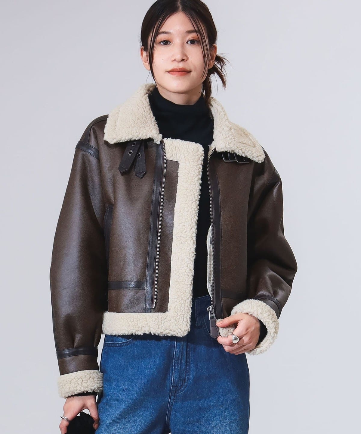 B:MING by BEAMS（ビーミング by ビームス）ALPHA INDUSTRIES INC / B-3 ショート フェイクムートン ジャケット （S～M）（ブルゾン ブルゾン）通販｜BEAMS
