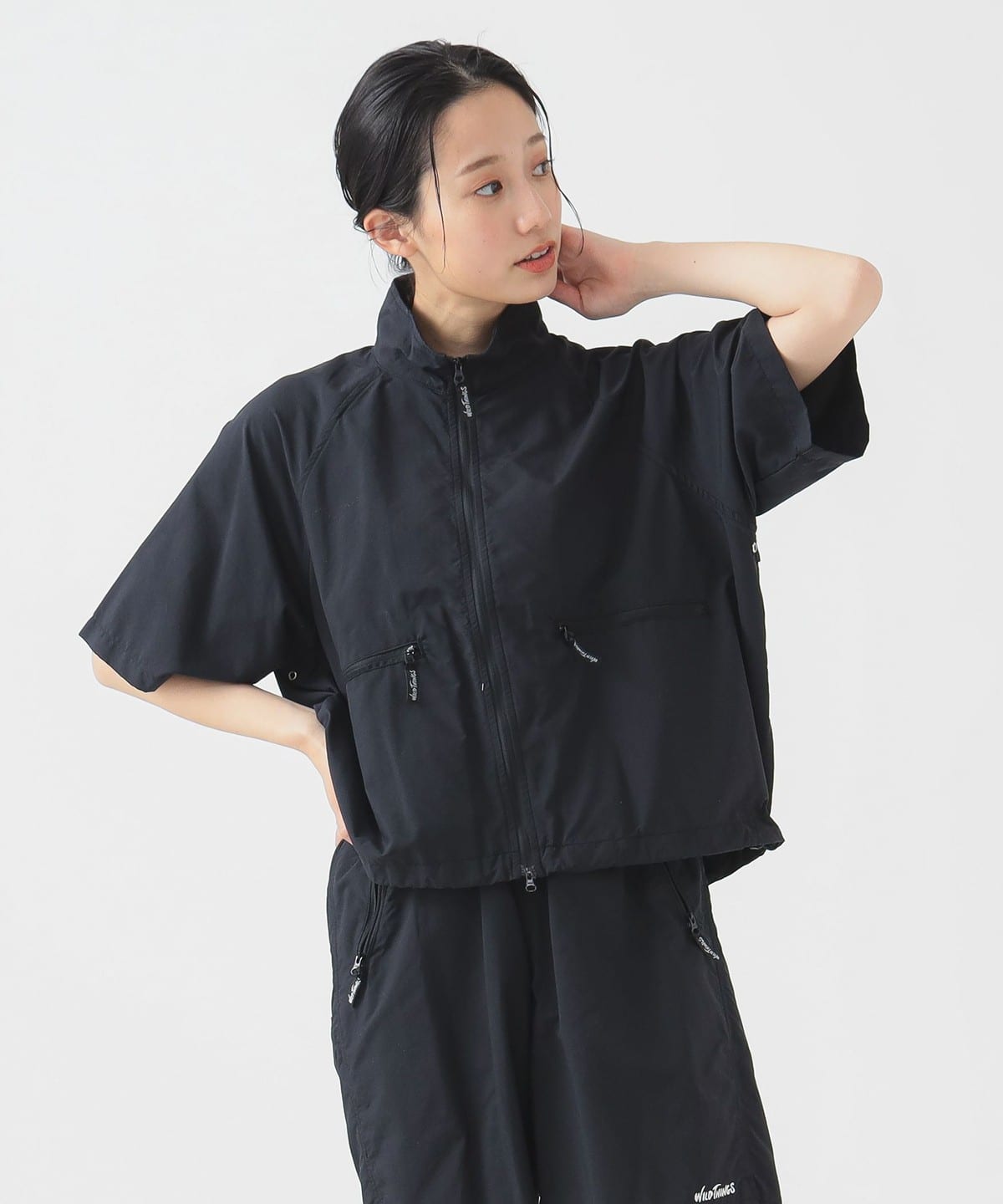 WILD THINGS ワイルドシングス / サプレックス ショートスリーブ ジャケット(S M)【撥水】 ブルゾン WOMEN BLACK S WILD THINGS ワイルドシングス / サプレックス ショートスリーブ ジャケット(S M)【撥水】 ブルゾン WOMEN BLACK S