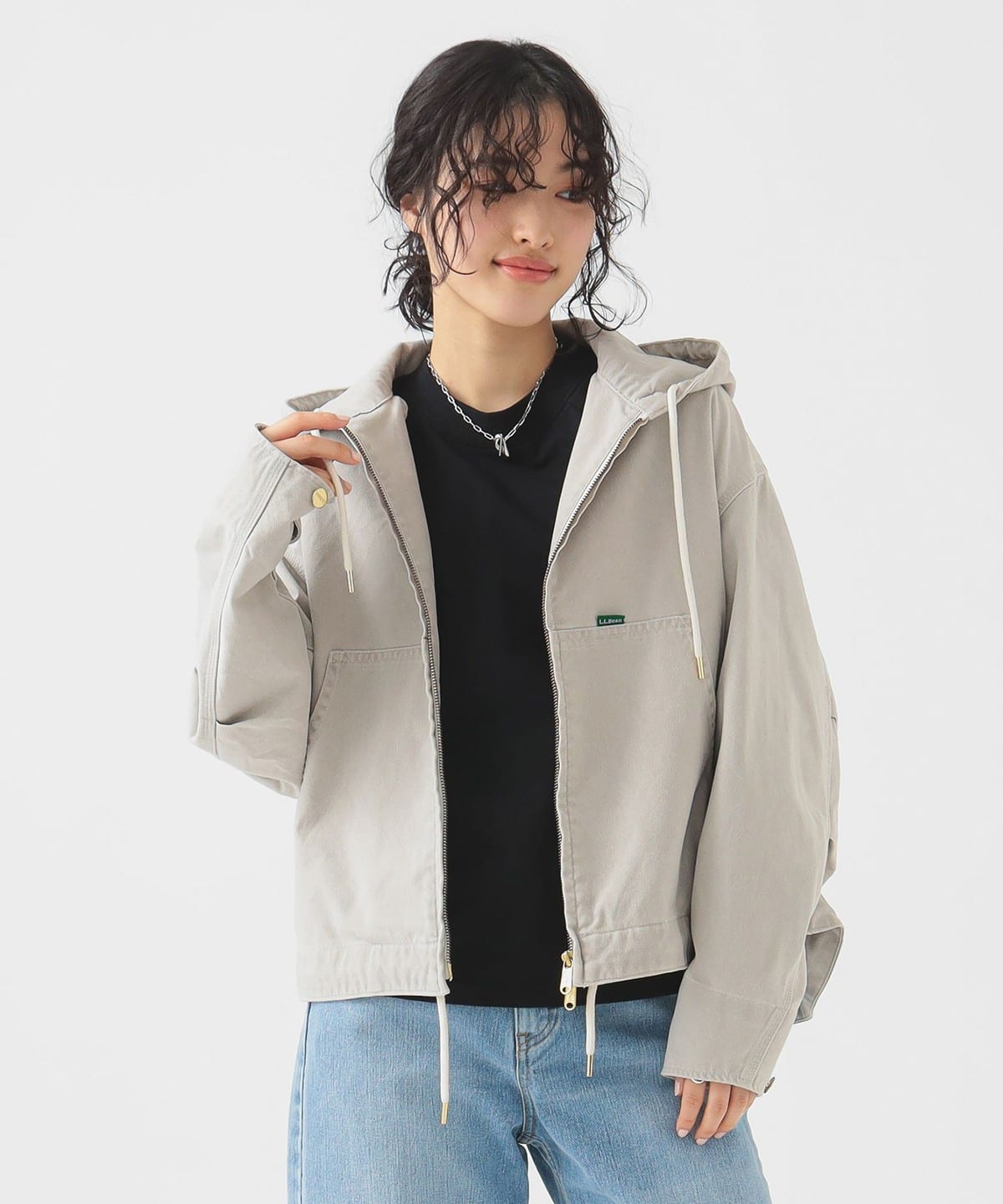 L. L.Bean エル・エル・ビーン / Prospect Harbor Hoodie Jacket ブルゾン WOMEN NATURAL M L. L.Bean エル・エル・ビーン / Prospect Harbor Hoodie Jacket ブルゾン WOMEN NATURAL M