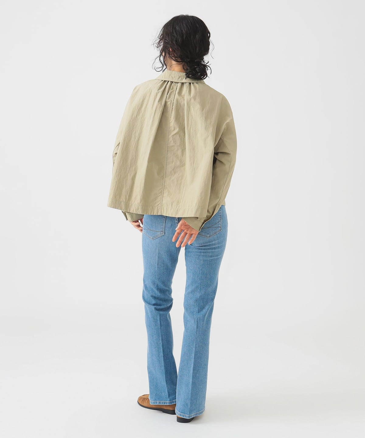 DANTON NYLON TUSSER DOLMAN SLEEVE JACKET