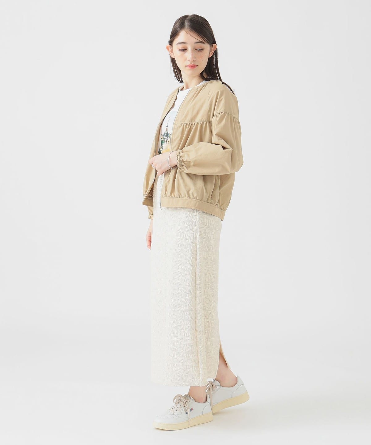 ▽美品 デミルクス ビームス 2,8万 ギャザーブルゾン ジャケット
