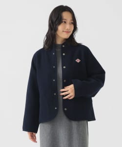 DANTON / WOOL LIGHT PILE STANDCOLLAR JACKET