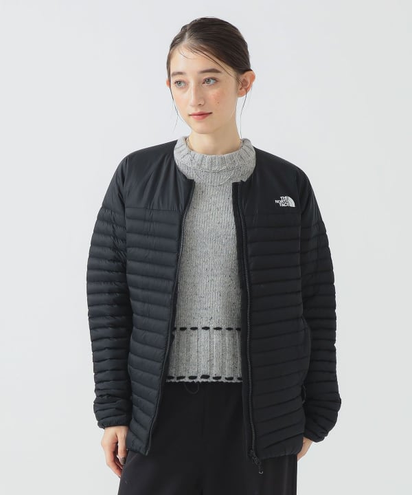 ビームスゴルフ ダウンジャケット 2WAY ワッペン ネイビー L ヘリンボーン B:MING by BEAMS（ビーミング by ビームス）【別注】mont-bell