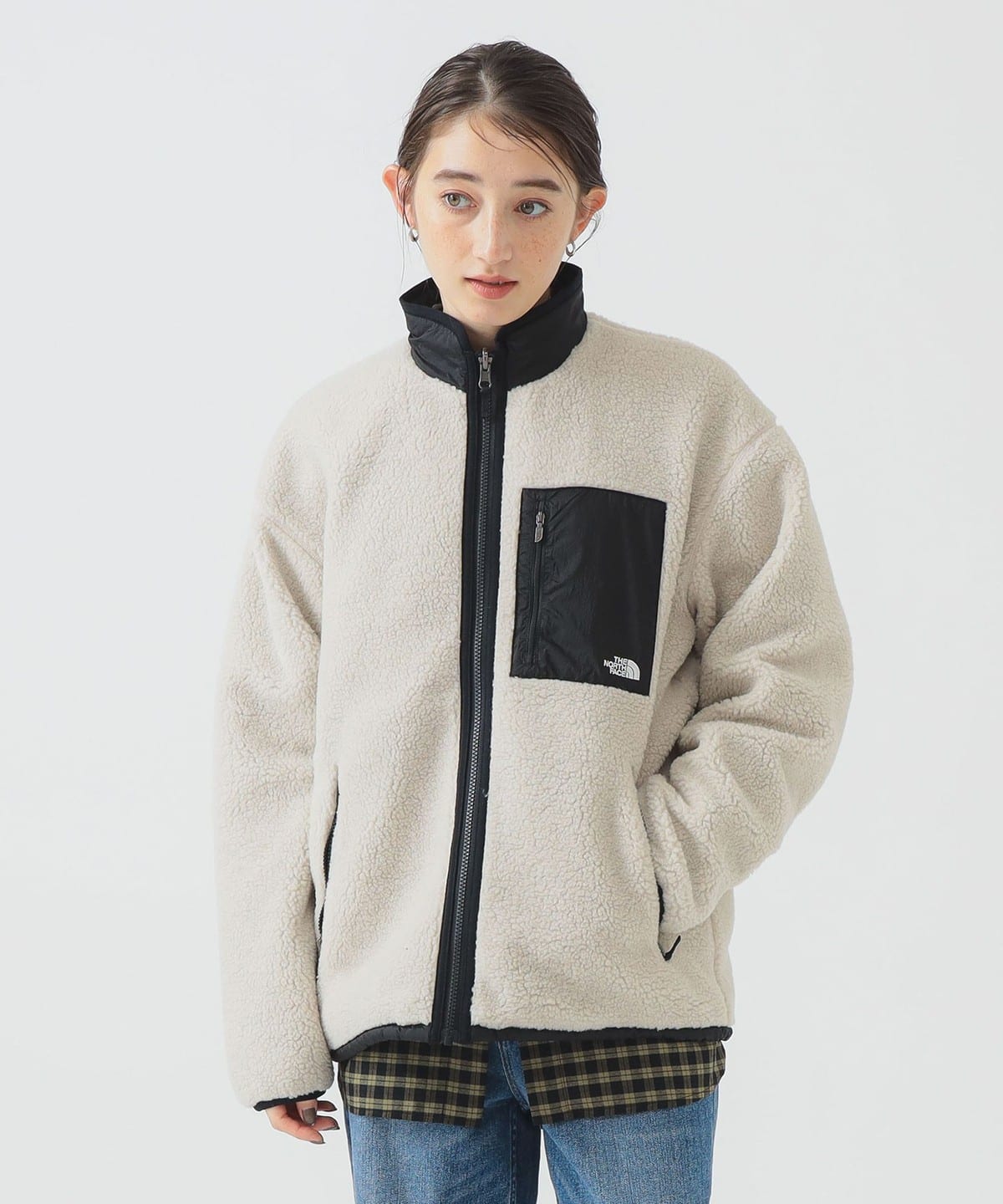 THE NORTH FACE ザ・ノース・フェイス / リバーシブル エクストリーム パイルフリースジャケット ブルゾン WOMEN フォッシルアイボリー/ブラック S THE NORTH FACE ザ・ノース・フェイス / リバーシブル エクストリーム パイルフリースジャケット ブルゾン WOMEN フォッシルアイボリー/ブラック S