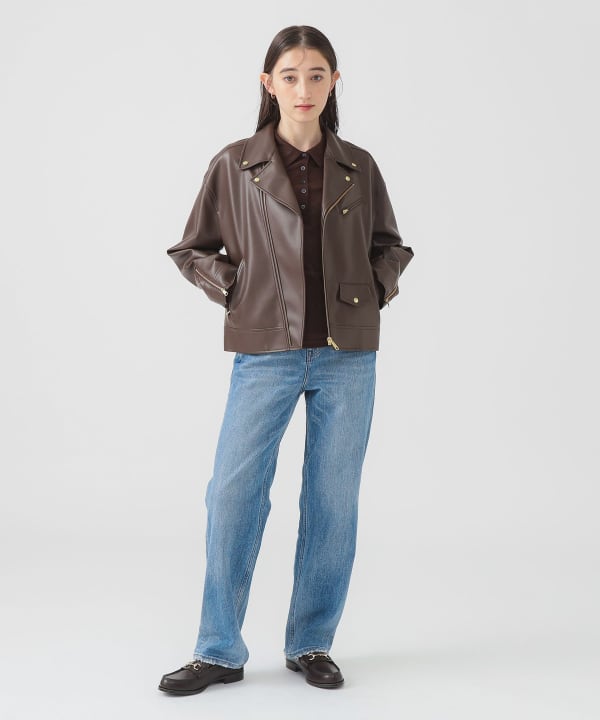 B:MING by BEAMS シングルライダースジャケットMサイズ BEAMS 本革 レザー シングルライダースジャケット Mサイズ