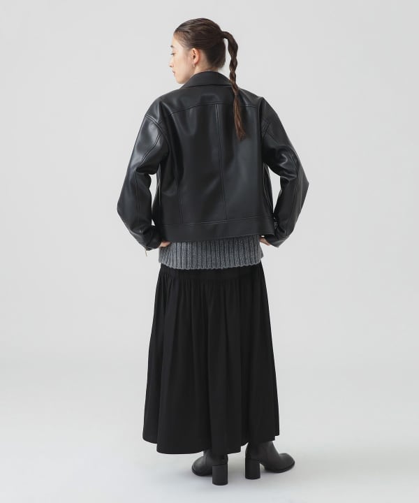 B:MING by BEAMS シングルライダースジャケットMサイズ B:MING by BEAMS（ビーミング by ビームス）NOMAD シープスキン