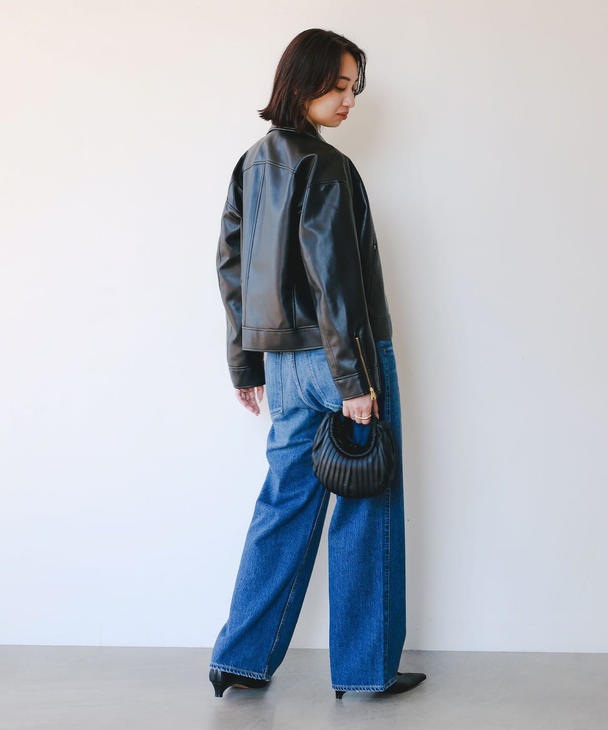 B:MING by BEAMS（ビーミング by ビームス）レザーライク ジャケット