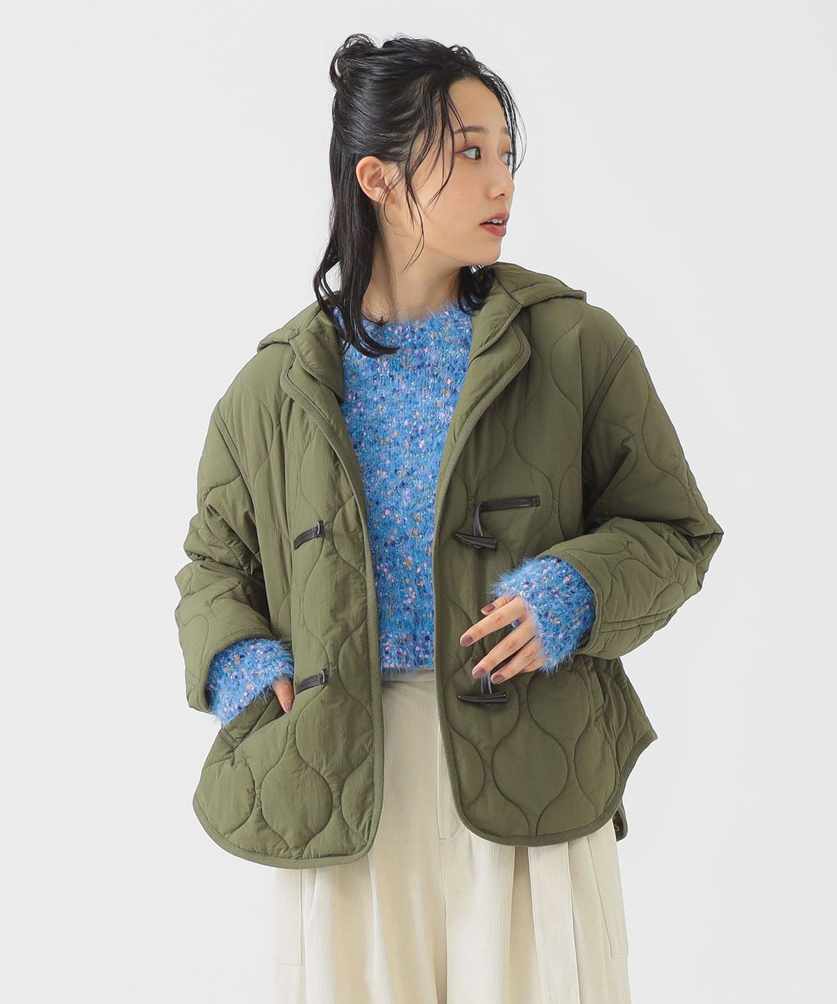 キルティング ダッフル ブルゾン ブルゾン WOMEN KHAKI M キルティング ダッフル ブルゾン ブルゾン WOMEN KHAKI M