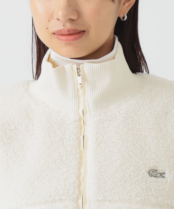 新品▼秋冬　ビームス　BEAMS　スタンドカラー ニットジャケット トリコロール ライン ネイビー　Mサイズ　トリコ セーター　メンズ 紺 まだ間に合う！冬コートはこれで決まり｜ビームス 川崎｜BEAMS