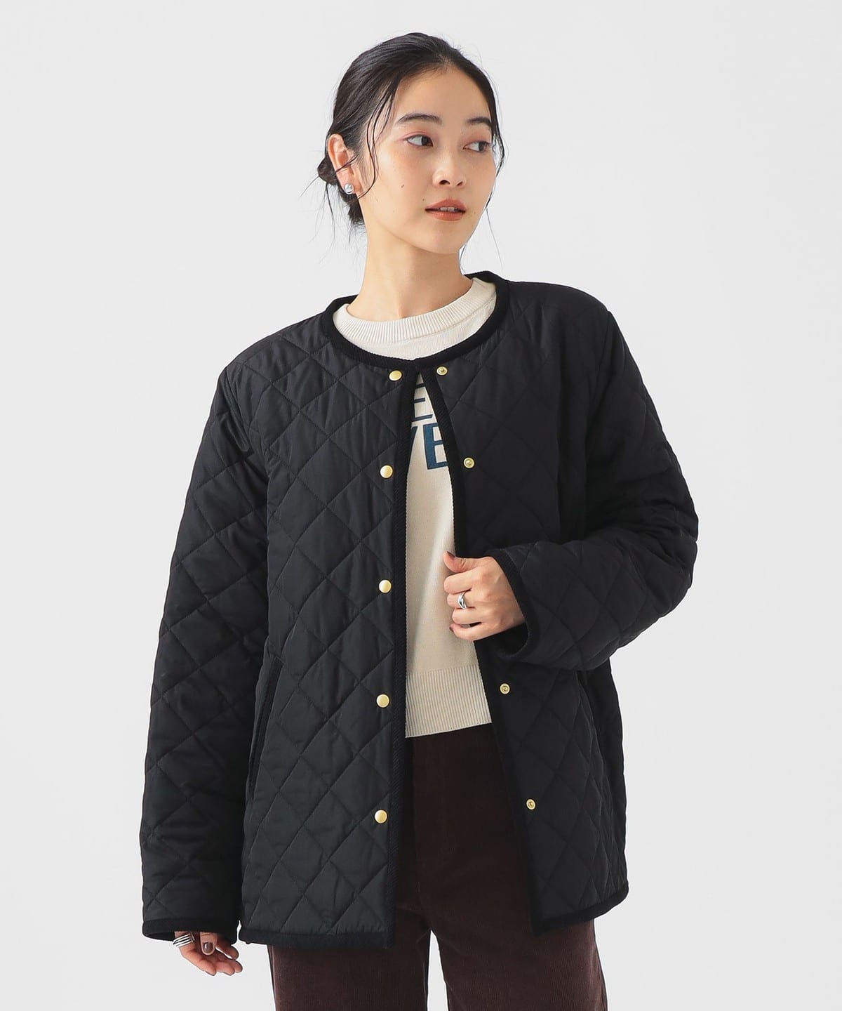 【+15%ポイントUP】キルティング フード ショート ブルゾン(S M) ブルゾン WOMEN BLACK S 【+15%ポイントUP】キルティング フード ショート ブルゾン(S M) ブルゾン WOMEN BLACK S