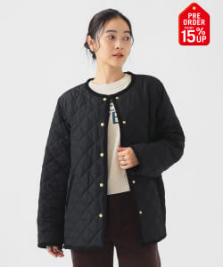 【+15%ポイントUP】キルティング フード ショート ブルゾン（S～M）