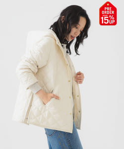 【+15%ポイントUP】キルティング フード ショート ブルゾン（S～M）