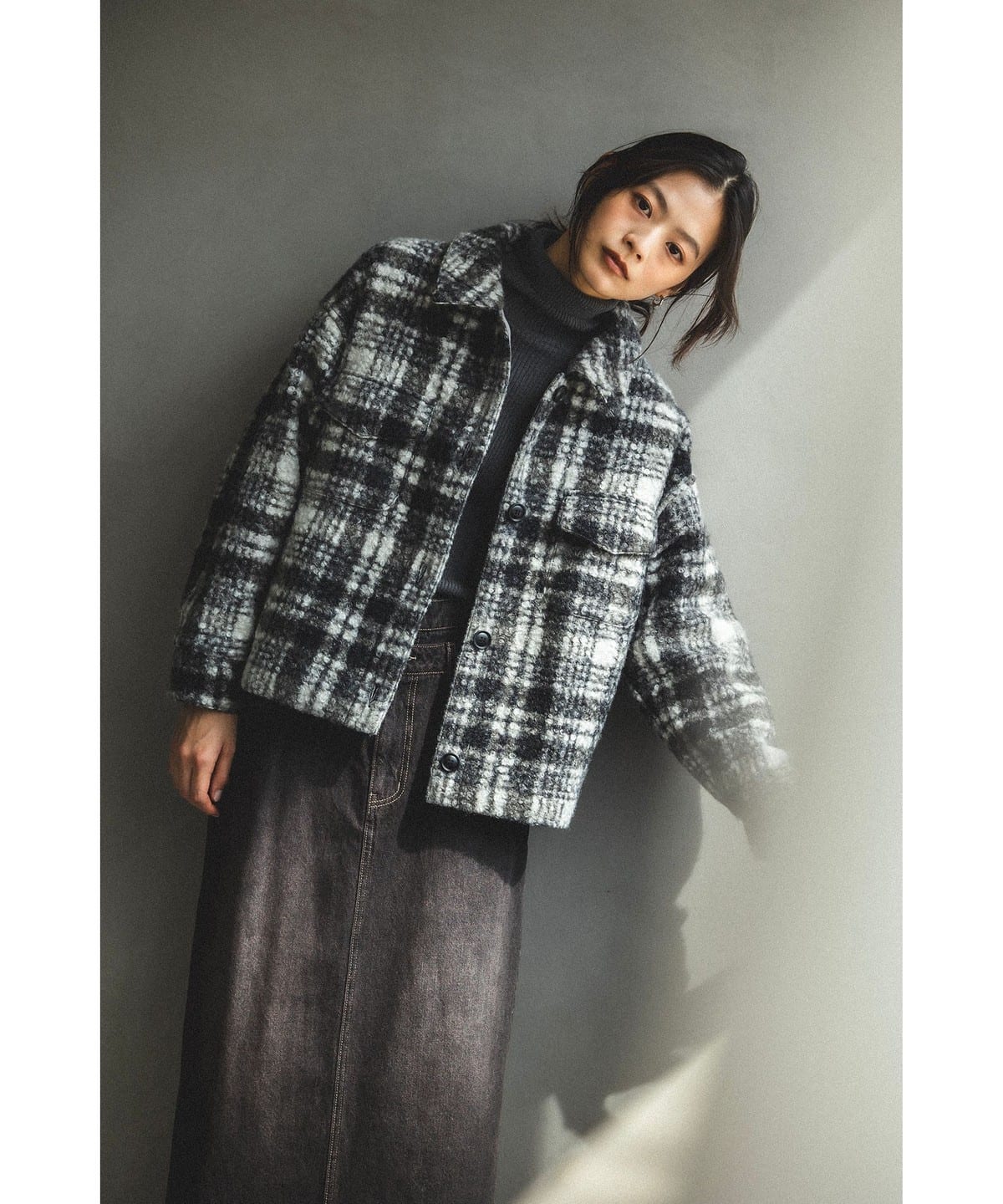 B:MING by BEAMS（ビーミング by ビームス）チェック CPO ブルゾン