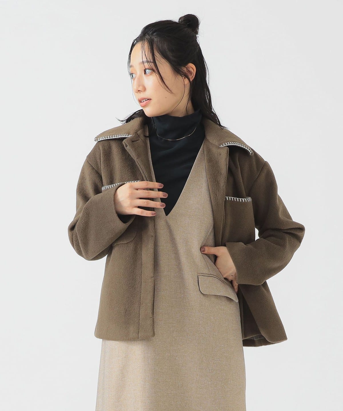 ステッチ CPO ブルゾン ブルゾン WOMEN MOCHA M ステッチ CPO ブルゾン ブルゾン WOMEN MOCHA M