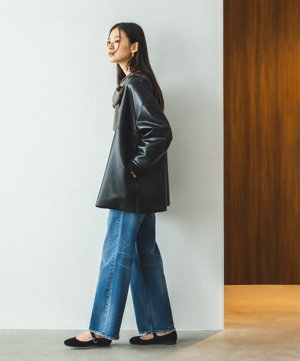 B:MING by BEAMS（ビーミング by ビームス）フェイク レザー × ボア