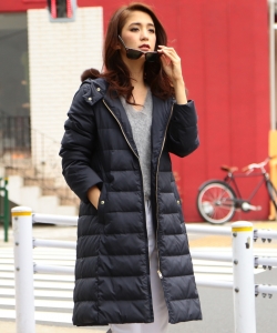B:MING by BEAMS / 河田フェザー ロングダウンコート 16AW-K