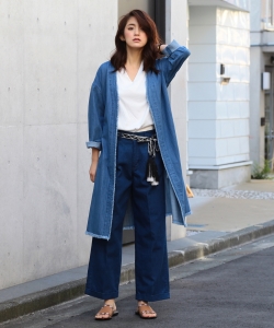 B:MING by BEAMS / フリンジデニムガウン 17SS