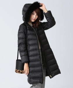 B:MING by BEAMS / 河田フェザー ファー付き ロングダウンコート 17AW-P