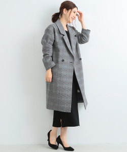 B:MING by BEAMS / チェックビックラペルコート 17AW