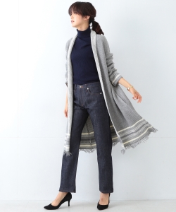 B:MING by BEAMS / ボーダー ニットガウン 17AW