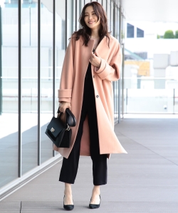 B:MING by BEAMS / ノーカラー オーバーコート 18AW-P