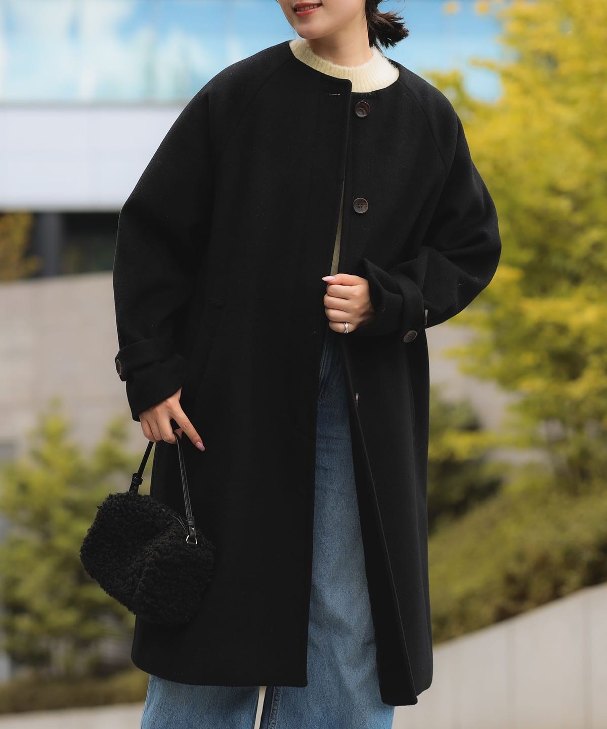 ビームス　ノーカラーコート　未使用品 B:MING by BEAMS（ビーミング by ビームス）B:MING by BEAMS