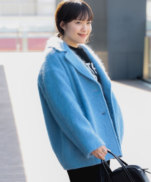 【B:MING by BEAMS】 シャギー ミドルコート B:MING by BEAMS（ビーミング by ビームス）シャギー ミドル
