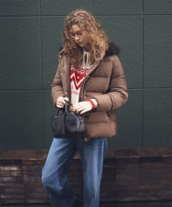 河田 ミドル ダウンジャケット