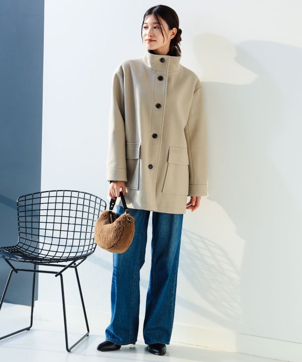 BEAMS 中綿スタンドカラーコート B:MING by BEAMS（ビーミング by ビームス）スタンドカラー