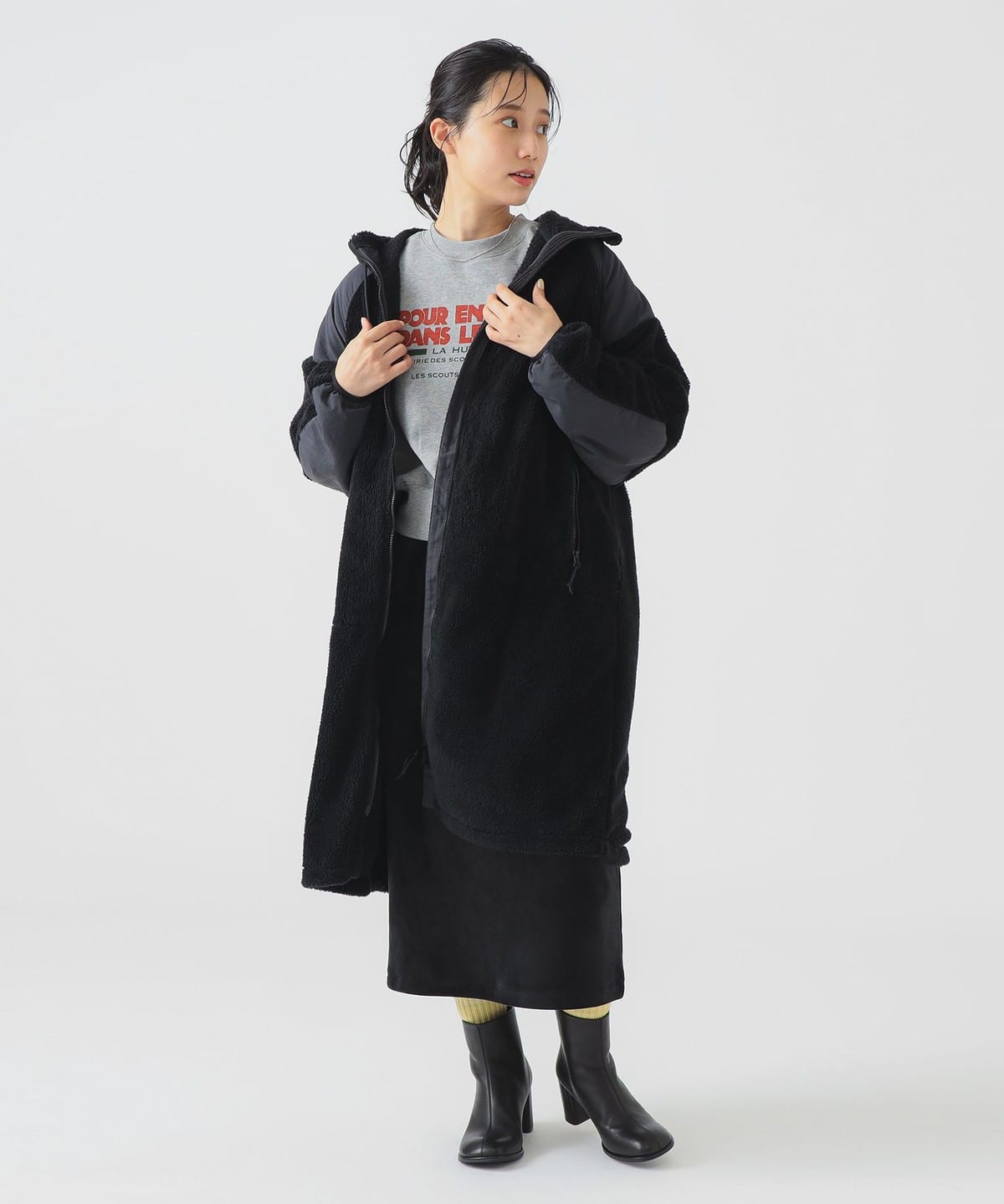 WILD THINGS ワイルドシングス / LEVEL3 シャギーコート コート WOMEN BLACK S WILD THINGS ワイルドシングス / LEVEL3 シャギーコート コート WOMEN BLACK S