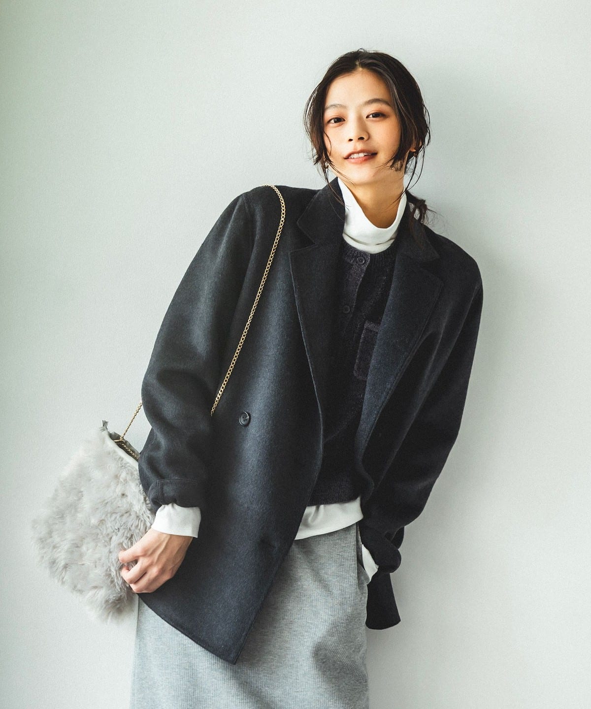 リバー ジャコット コート WOMEN CHARCOAL. GREY S リバー ジャコット コート WOMEN CHARCOAL. GREY S