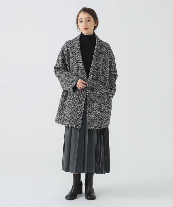 B:MING by BEAMS（ビーミング by ビームス）ヘリンボーン コート