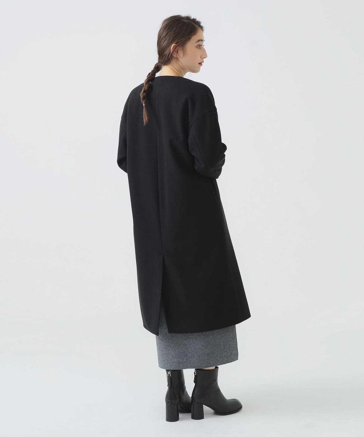 ビームス ノーカラーコート 未使用品 B:MING by BEAMS(ビーミング by ビームス)ノーカラー コート