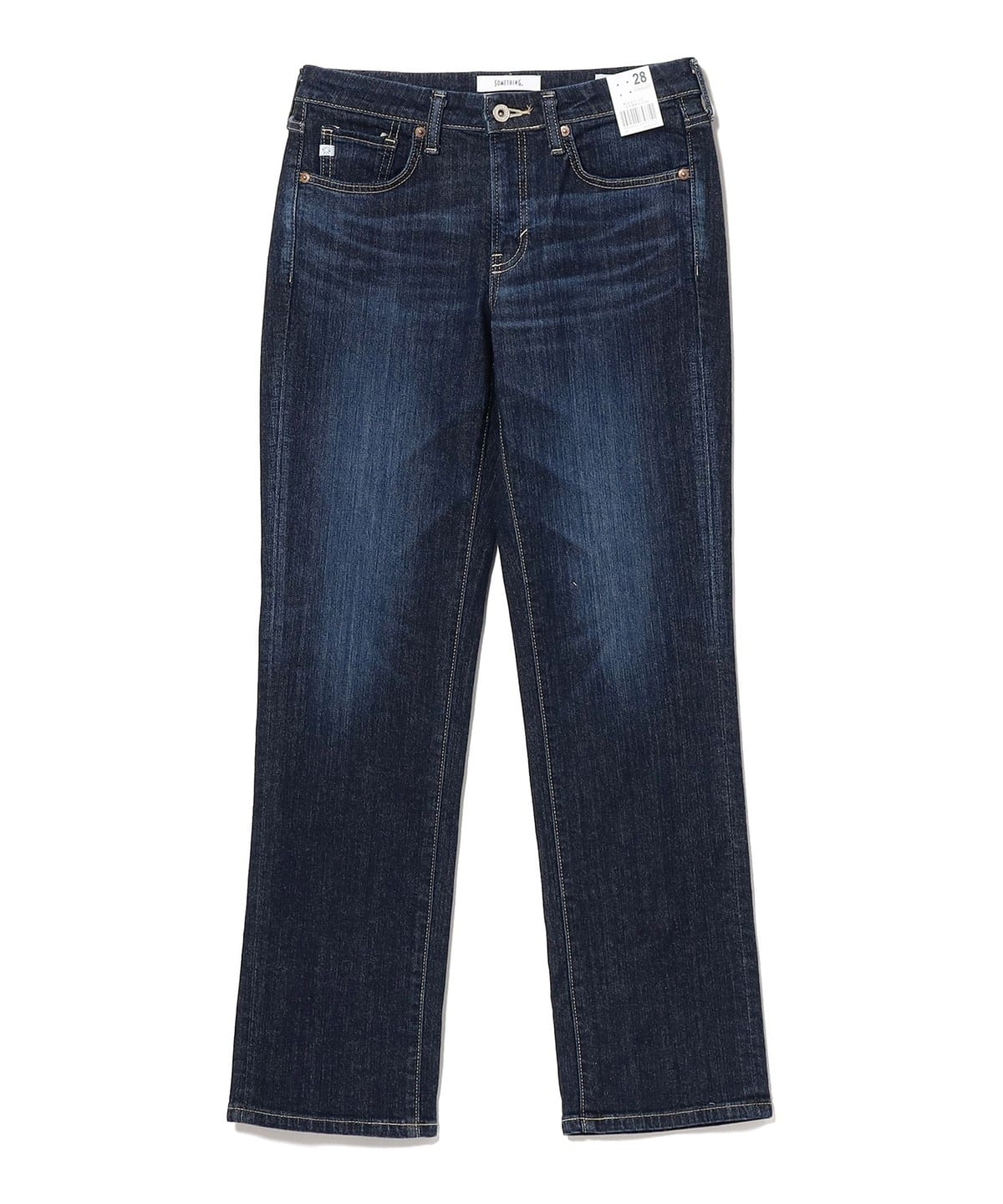 SOMETHING サムシング / ELSA STANDARD STRAIGHT パンツ WOMEN DARK USED WASH 28 SOMETHING サムシング / ELSA STANDARD STRAIGHT パンツ WOMEN DARK USED WASH 28