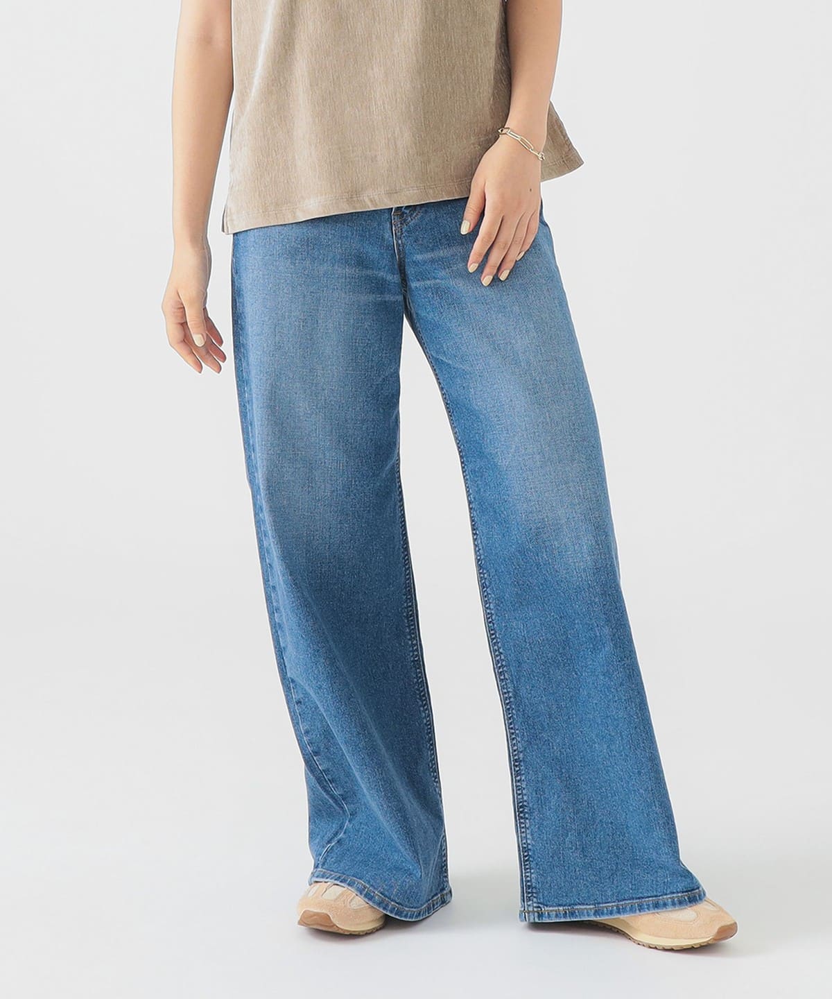 Lee リー / ストレッチ ワイド パンツ②(XS M) パンツ WOMEN M. USED M Lee リー / ストレッチ ワイド パンツ②(XS M) パンツ WOMEN M. USED M
