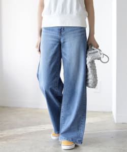 SOMETHING / LISA WIDE デニムパンツ