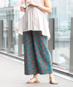 B:MING by BEAMS / 綿ワイド 柄パンツ 19SS
