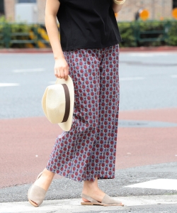 B:MING by BEAMS / 綿ワイド 柄パンツ 19SS