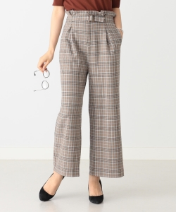 B:MING by BEAMS / チェック柄 ベルトパンツ 19AW