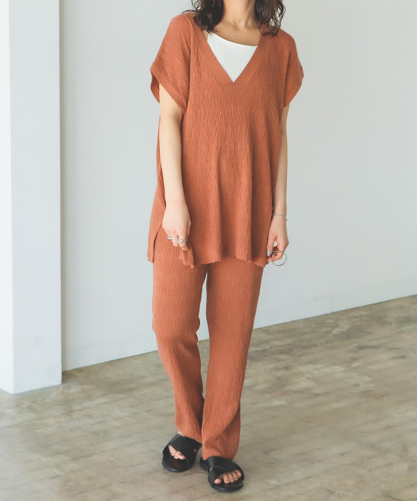 B:MING by BEAMS（ビーミング by ビームス）KAPOK ニット パンツ