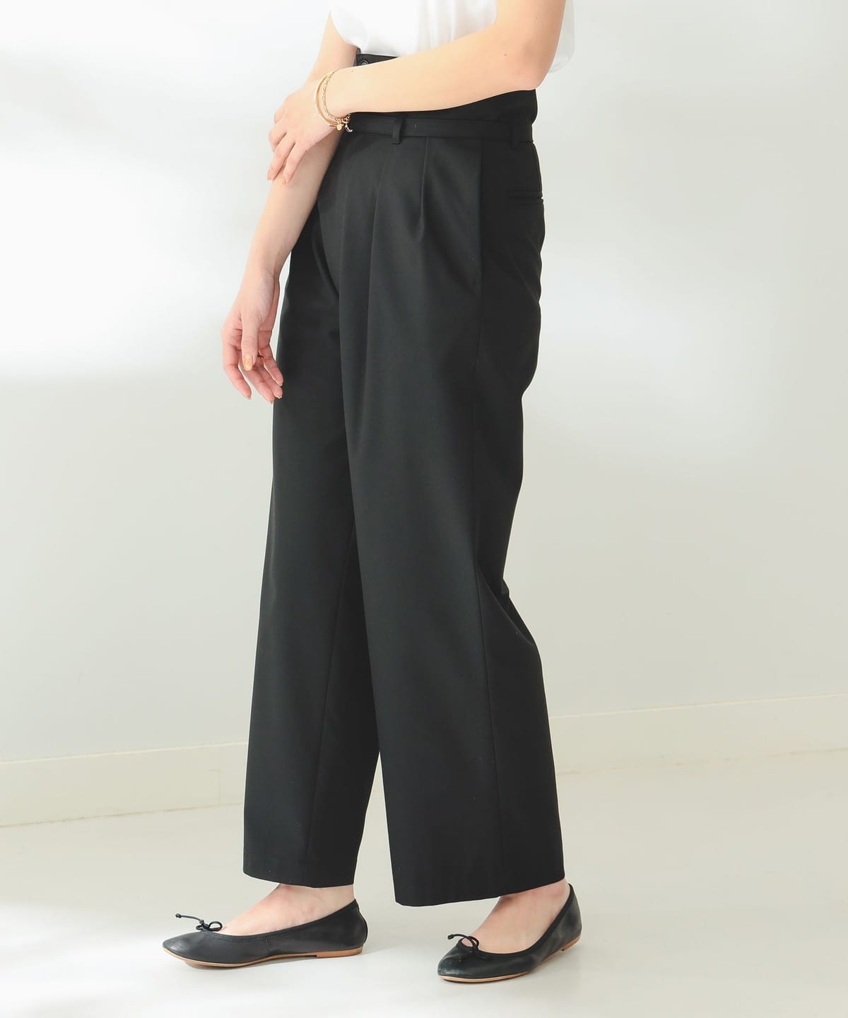 ちな♡ B:MING by BEAMS B:MING by BEAMS（ビーミング by ビームス）2WAY ハイウエスト パンツ