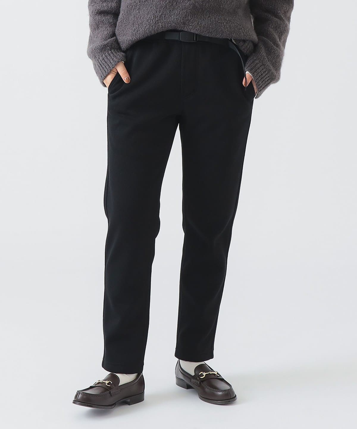 Gramicci / ボンディング ニットフリース テーパードパンツ パンツ WOMEN BLACK M Gramicci / ボンディング ニットフリース テーパードパンツ パンツ WOMEN BLACK M
