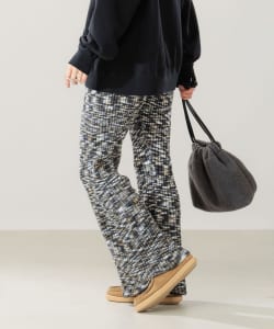▲LOGAN Knitting Mills × B:MING by BEAMS / 別注 ミックスカラー ニット パンツ